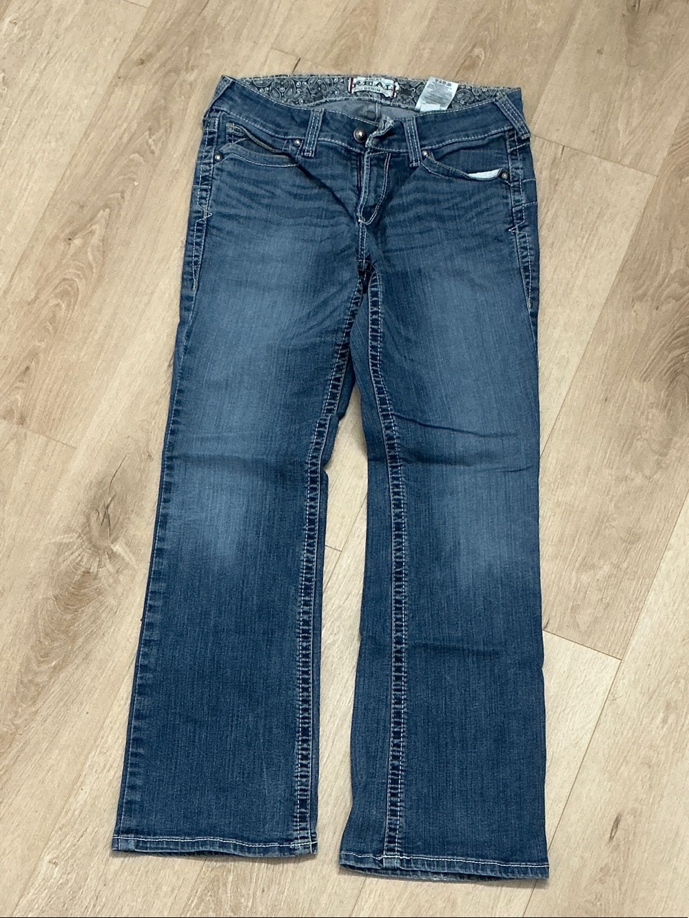 Ariat Women's Dark Blue Wide Leg Jeans